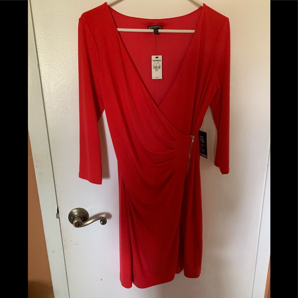 Express Red Dress - Picture 2 of 3